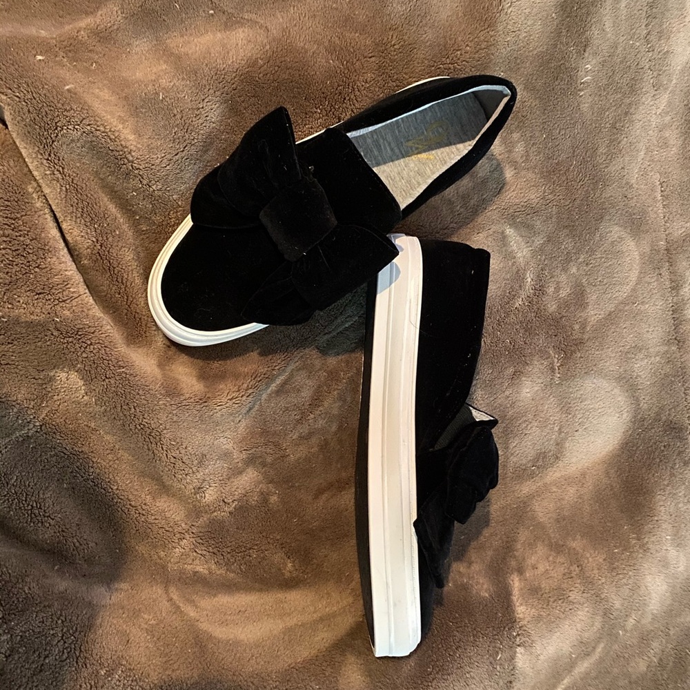 🎃Nine West black bow shoes